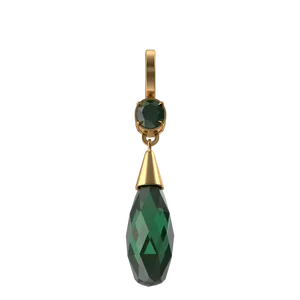 Green Crystal Earring